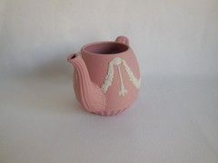 Wedgwood Pink Jasperware 3.75″ Garland Teapot – NO LID