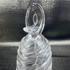 Mikasa Ribbon Classic Bell Full Lead Crystal Swirl Bell Made In Germany Clear