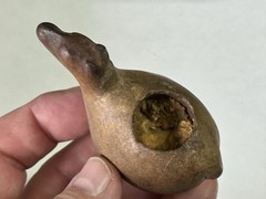 WONDERFUL PRE-COLUMBIAN CANOPA LLAMA EFFIGY VOTIVE CONTAINER FIGURE PERU