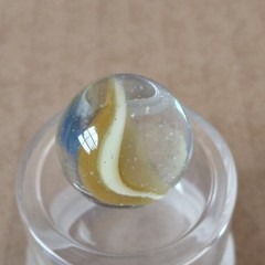 .60″ Vintage Cat Eye Hybrid Sparkler Marble- Akro Master Marble King Foreign