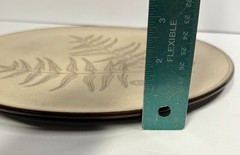 Vtg Weiningen Keramik Switzerland Hand-painted Fern Plant Collectors Plate 11.75