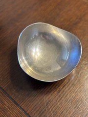 Stainless Steel Tri-Corner 5” Trinket Bowl Made In Denmark