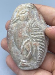 Extremely Amazing Ancient Old Natural Jasper Stone With A Figure Engraves Amulet