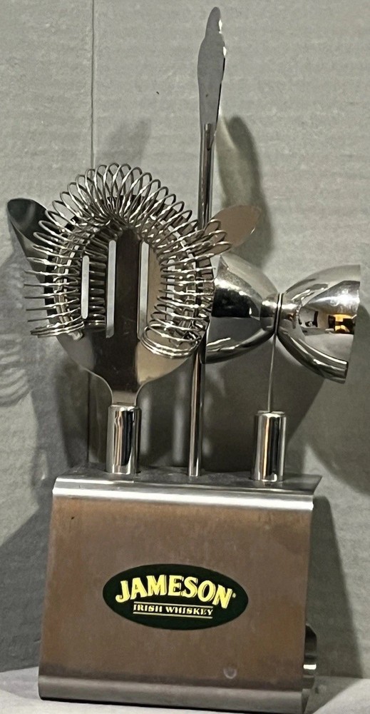 Vintage Jameson Irish Whiskey Stainless Steel Cocktail Bar Drink Barware Mixer