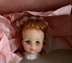 1980s Madame Alexander 14″ “Bride” Doll 1565 Auburn Hair Original Packaging