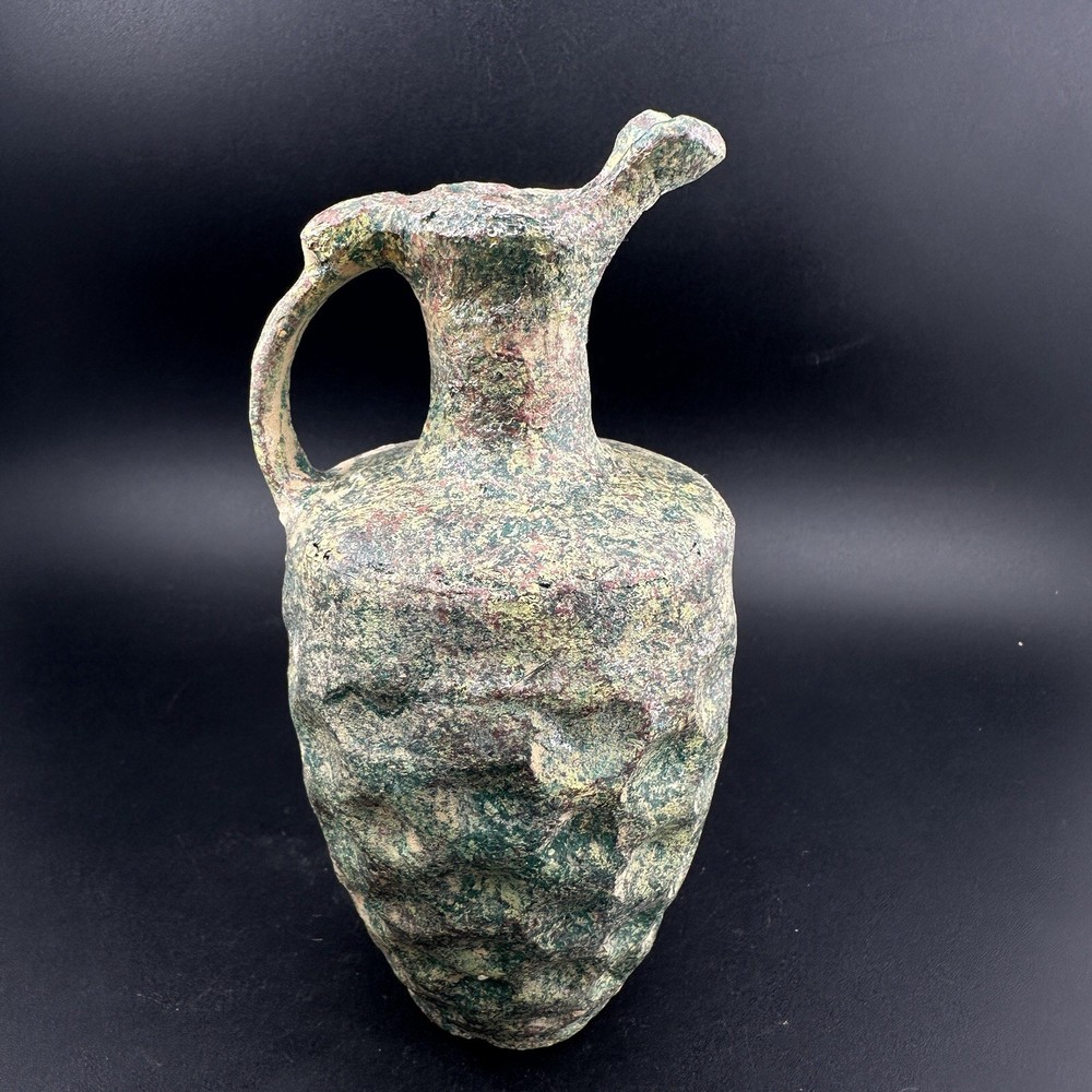 Genuine Ancient Roman Glass Pitcher Jug Circa 1st-2nd Century AD