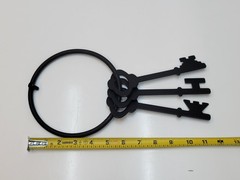 Vtg HOMCO Home Interiors Wall Hanging Metal Keys Wall Decor 1994-BL