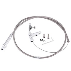 Stainless Steel Braided Kickdown Cable Detent Kick Down Assembly For TH350