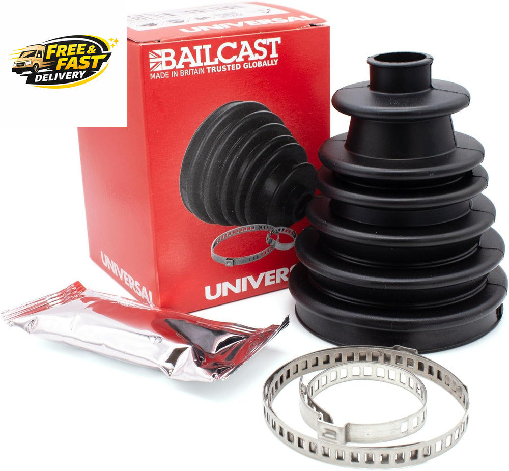 CVS18 Universal Split Constant Velocity Joint Gaiter Boot Replacement Kit, Black