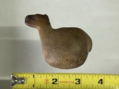 WONDERFUL PRE-COLUMBIAN CANOPA LLAMA EFFIGY VOTIVE CONTAINER FIGURE PERU