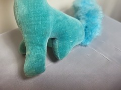 1965 Kamar Blue Scruffy Fox With Hat Rare