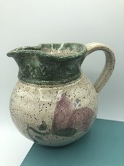 Original ❤️ Parsley Artisan Pottery Magnolia￼Creamer & Sugar