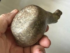 AMAZING PRE-COLUMBIAN CANOPA / CONOPA LLAMA EFFIGY VOTIVE CONTAINER FIGURE PERU