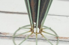 Antique/Vintage Art Deco Iron and Tin Umbrella Stand Umbrella Shaped Umbrella Ra