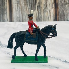 VTG W. Britains 1988 Queen Elizabeth Black Horse Color Trooping 41075 England