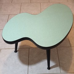 Biomorphic Modernist Art Deco Table – Amoeba Liquid Puddle Irregular Shaped