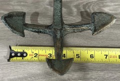 Rustic Anchor Nautical Home Decor Antique-Bronze Verdigris Green Cast Iron Metal