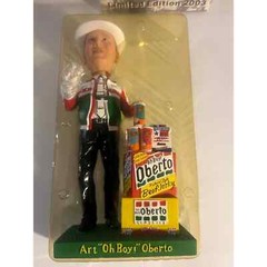 Oh Boy Oberto Art the owner bobble head hydroplane owner signed.