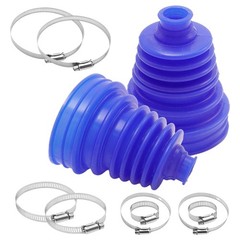 Universal Automotive Silicone CV Joint Boot Kit 2Pcs Blue 5 Inch CV Boots