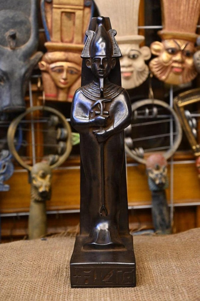 Osiris God Statue Ancient Egyptian Unique Pharaonic Stone Sculpture Ancient BC