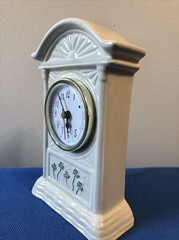 Watervale Parian China Quartz Clock Porcelain Shammrocks – Works