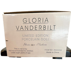 Vintage Gloria Vanderbilt Porcelain Doll COA, Box Limited Edition Realistic Baby