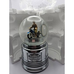 New Harley-Davidson Snow Globe Motorcycle Rider Collectible w/ Original Box