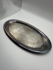 1962 Fresh Meadow Country Club Silver Plate Trophy Tray Presentation Platter NY