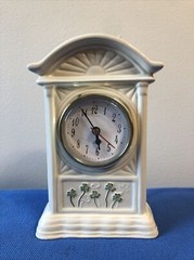 Watervale Parian China Quartz Clock Porcelain Shammrocks – Works