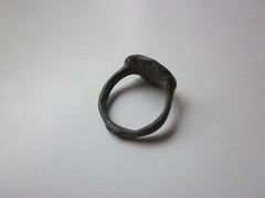 very rare ancient Viking engraved massive bronze ring with runes. IX – X AD.