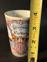 Antique 1900’s “Souvenir Of New York” Victoria Austria Porcelain Tumbler-Chip
