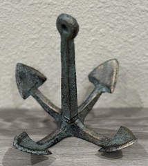 Rustic Anchor Nautical Home Decor Antique-Bronze Verdigris Green Cast Iron Metal