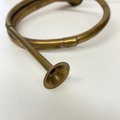 Vintage Brass Hunting Horn Bugle Equestrian Fox Hunt Decor