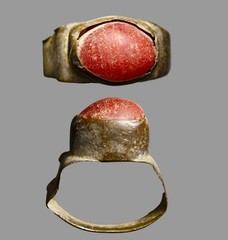Ancient Roman Silver Ring with Carnelian Stone – Circa 200 AD Certified Artifact