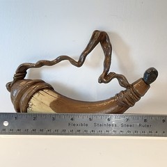 Vintage Sexton Powder Horn Metal Wall Art Americana Decor MCM