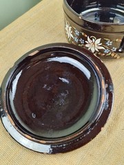 Antique Swiss Thoune Lidded Pot Edelweiss Design Signed For Restoration