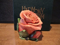 Harmony Kingdom Single Orange Rose Lord Byron’s Harmony Garden UK Made SGN