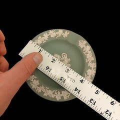 Wedgwood green Jasperware 4 3/8″ ashtray w/ great bas relief decoration applied