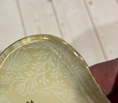 Sugar Boo & Co Butterfly Trinket Dish Everything Is Possible gold & white design