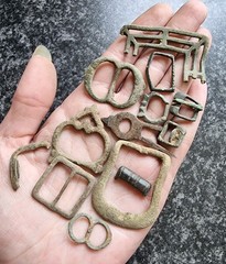 Medieval / Post Medieval Buckles Metal Detecting Finds Antique (3)