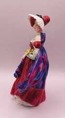 Vtg Royal Doulton Figurine Lady April HN 1958 Bone China England 7″ Pink Purple