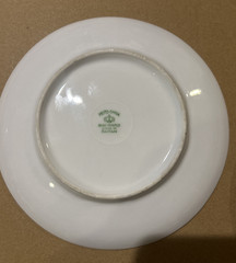 4 Vintage Meito China Hand Painted Landscape Plates 6 1/2″ Japan