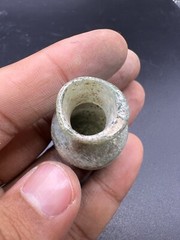 Genuine Ancient Roman Glass Bottle with Iridescent Patina Ca. 1st-2nd Century AD