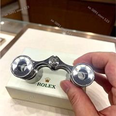 ROLEX Opera Binoculars Silver VIP Display Desk Collectible Rare Luxury
