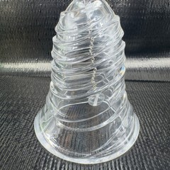 Mikasa Ribbon Classic Bell Full Lead Crystal Swirl Bell Made In Germany Clear