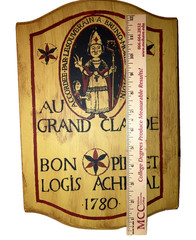 Replica Sign Tavern in Switzerland Wood Hand Painted 13” x 8 ½’