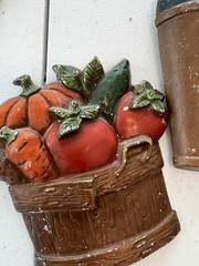 Vintage / 4 Piece/ Sexton Metal Wall Art from 1970’s Some Paint Chipping