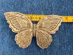 Vintage Homeco Gold Tone Hanging Butterfly Wall Art Made In USA