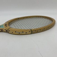 VTG 1970s Wilson Jet Billie Jean King Strata-Bow Blue 4 5/8 Tennis Racket 27″L