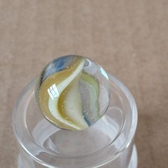 .60″ Vintage Cat Eye Hybrid Sparkler Marble- Akro Master Marble King Foreign